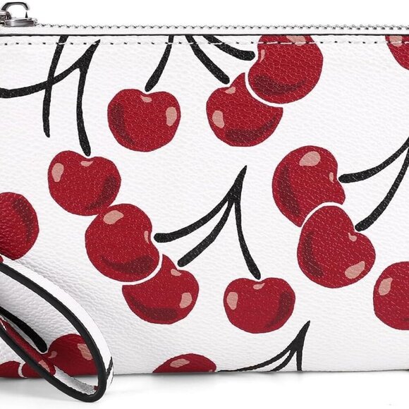 Accessories - Small Wristlet Purse Women Leather Clutch Evening Party Travel Compact